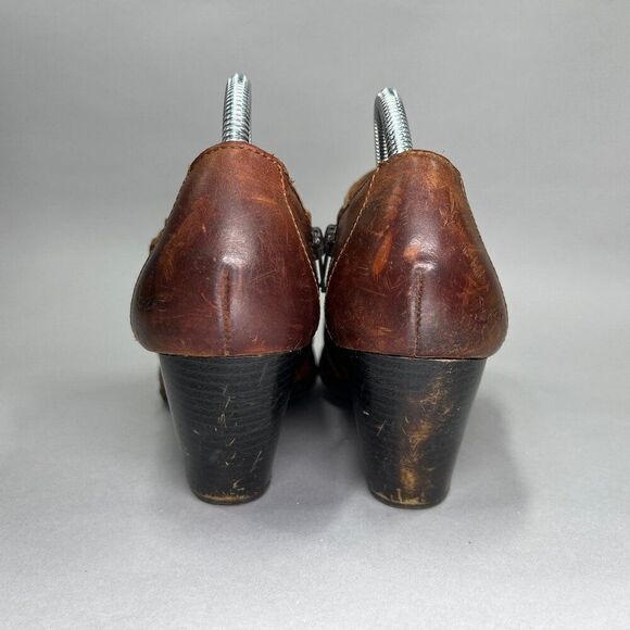 Born Concepts BOC Women's Size 8.5 Brown Leather Buckle Ankle Boots - Picture 5 of 14